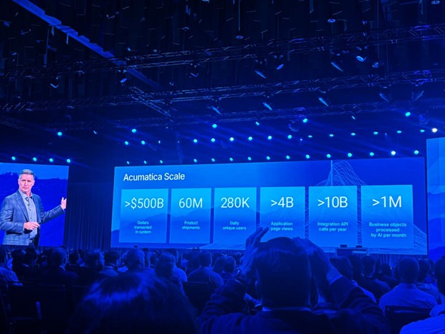Acumatica Summit Keynote stage with large audience